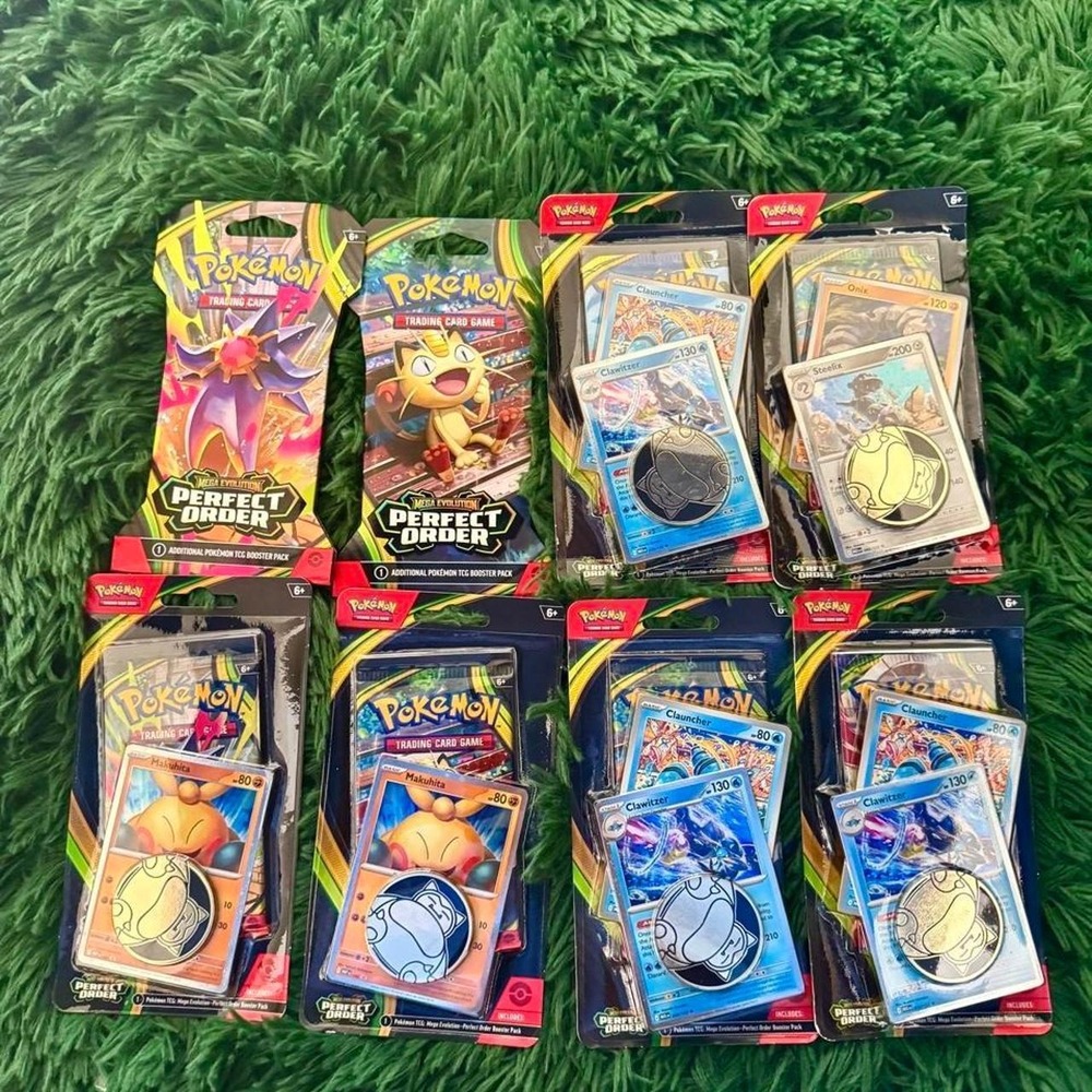 8 Pokemon Perfect Order Single Packs Bundle
